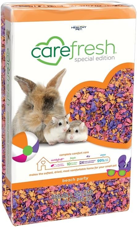Dust-Free Confetti Natural Paper Small Pet Bedding with Odor Control